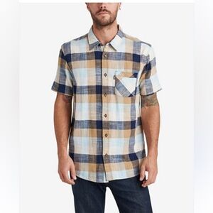 Mens XL REEF dodge short sleeve woven shirt